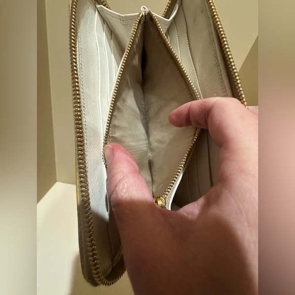 Prada Yellow Saffiano Bijou Jewel Leather Zip Around Long Zippy Wallet - Picture 12 of 16